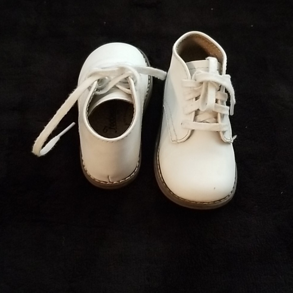 White Hightop Baby Shoe
